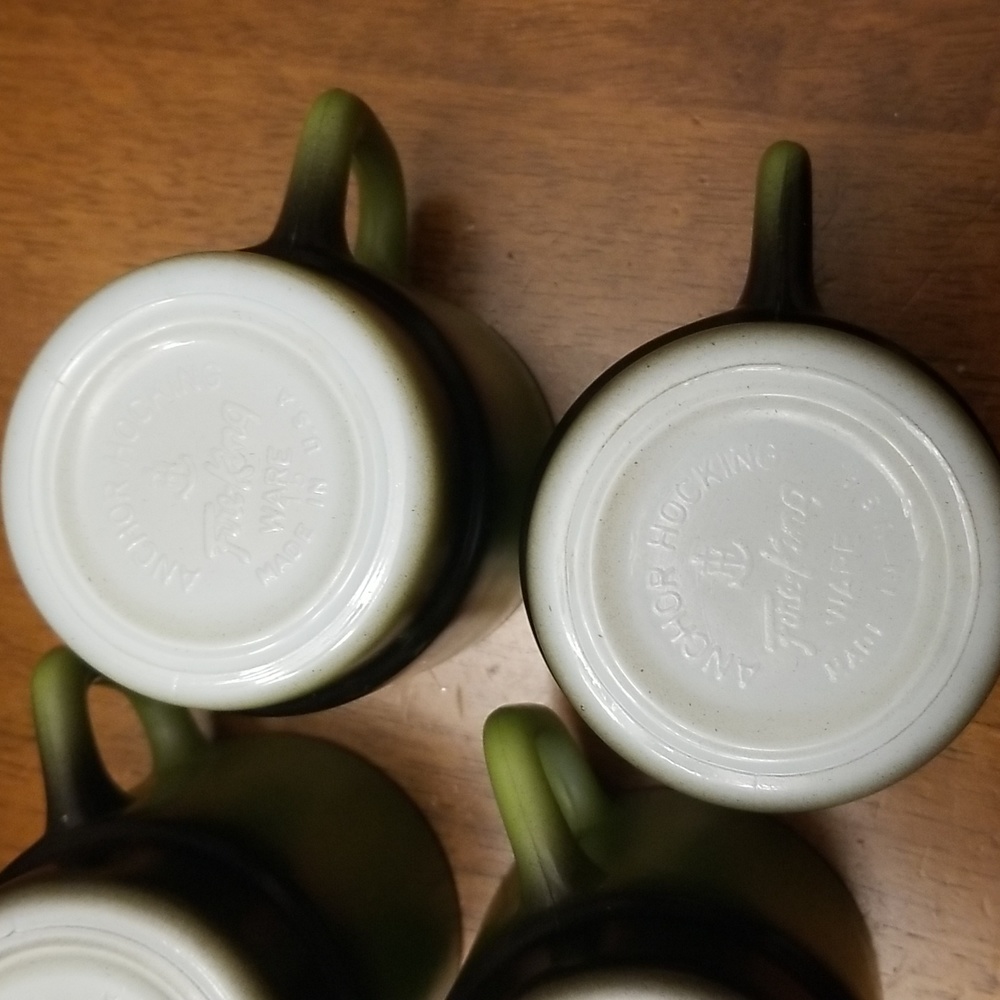 Anchor Hocking Fire-King Ware Cups set of 4 - Picture 9 of 12
